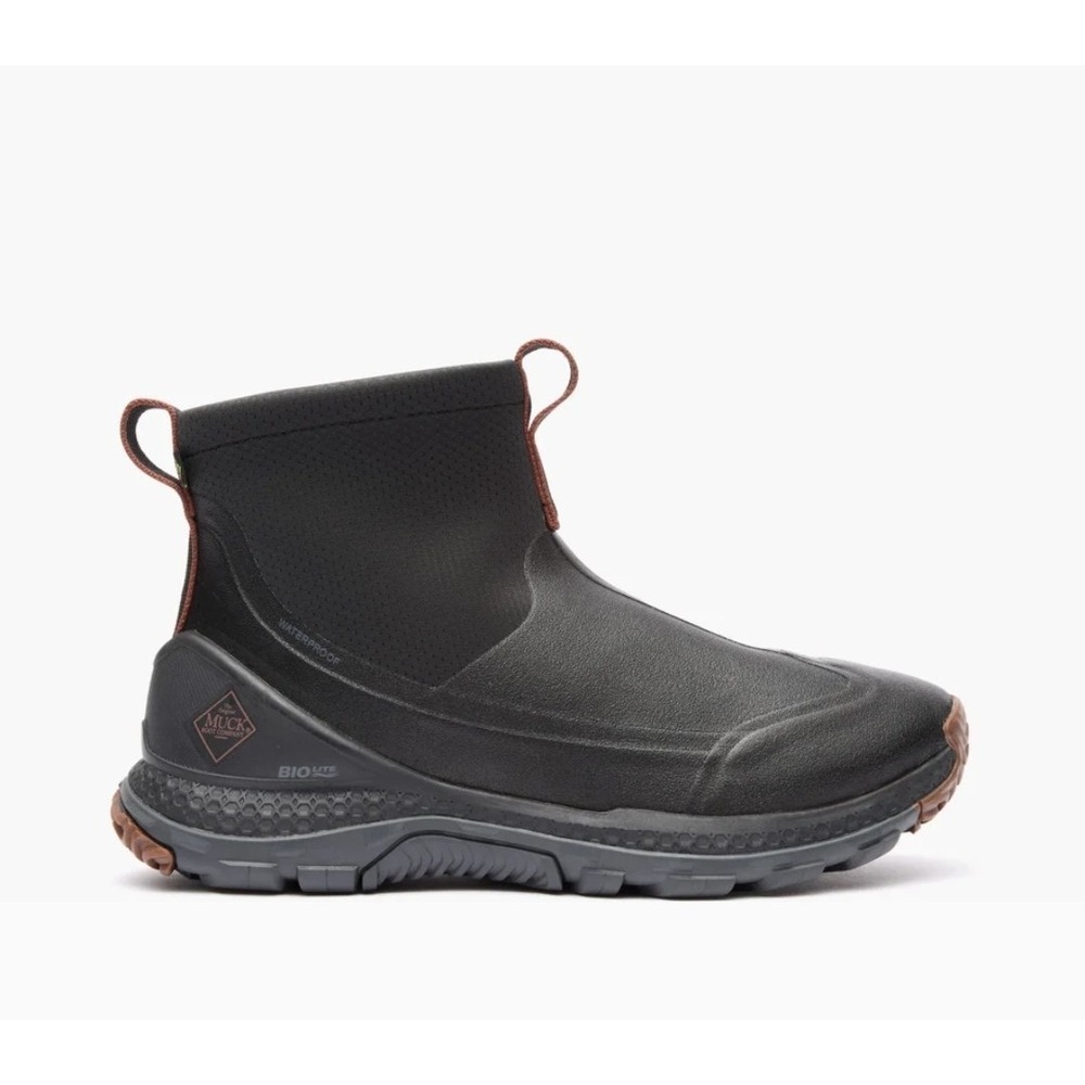 Muck Boots Mens Outscape Max Dark Shadow Black Ankle Boots MTSM000 Sz 9 NEW $145